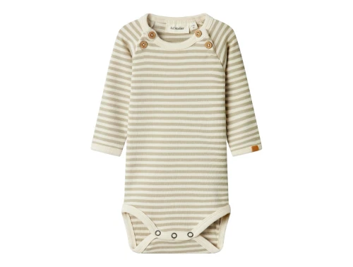 Lil Atelier moss grey stribet body